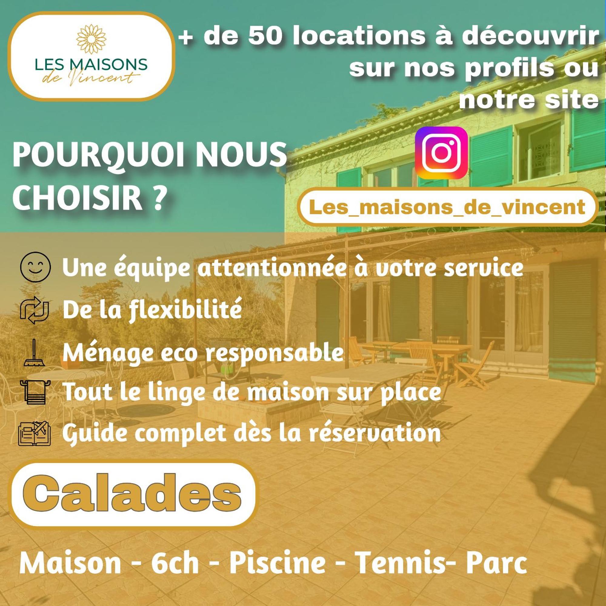 הוילה ארל Les Calades - Piscine, Parc, Parking מראה חיצוני תמונה